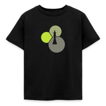 Schachmatt Strategie Schachbrett - Kinder T-Shirt - Schwarz - Vorne - AI Model Kid Female (0cm)