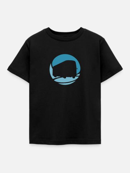 Schulbus Busfahren Busfahren - Kinder T-Shirt - Schwarz