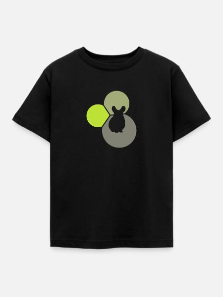 Nagetier Mäuschen Hamster - Kinder T-Shirt - Schwarz