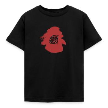 Mouse Emmental gourmet - Kids' T-Shirt - black - Front - AI Model Kid Female (0cm)