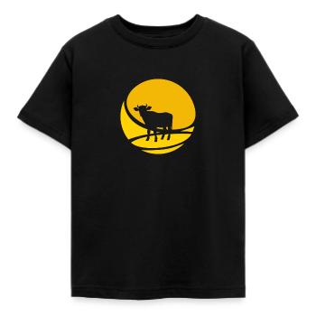 Les vaches laitières meuglent - T-shirt Enfant - noir - Devant - AI Model Kid Female (0cm)