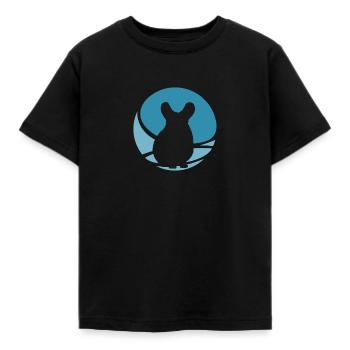 Streifenhörnchen Chinchilla Chinchilla - Kinder T-Shirt - Schwarz - Vorne - AI Model Kid Female (0cm)