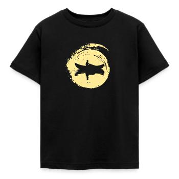 Kayak Pagayer Canoë - T-shirt Enfant - noir - Devant - AI Model Kid Female (0cm)