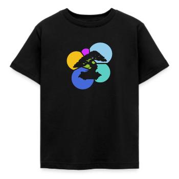 Bäume Wachsen Bonsai - Kinder T-Shirt - Schwarz - Vorne - AI Model Kid Female (0cm)
