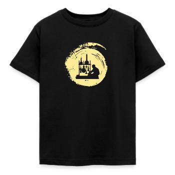 Molecule Chemical DNA - Kids' T-Shirt - black - Front - AI Model Kid Female (0cm)