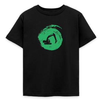 Conducteur d’excavatrice Conducteur d’excavatrice Conducteur d’excavatrice - T-shirt Enfant - noir - Devant - AI Model Kid Female (0cm)