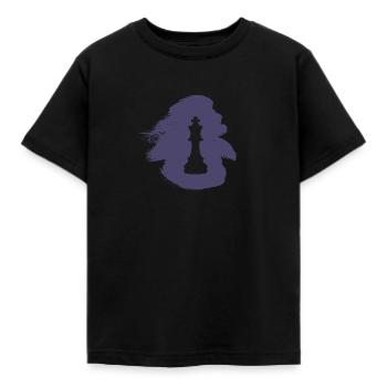 Schachbrett Schachspieler Schach - Kinder T-Shirt - Schwarz - Vorne - AI Model Kid Female (0cm)