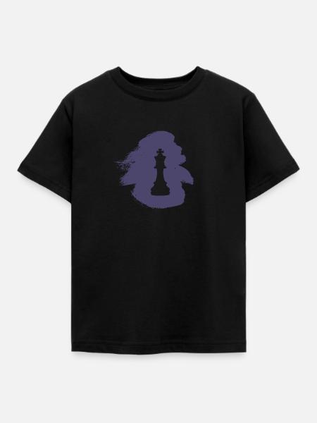 Schachbrett Schachspieler Schach - Kinder T-Shirt - Schwarz