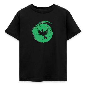 Drôle D’oiseau Drôle - T-shirt Enfant - noir - Devant - AI Model Kid Female (0cm)