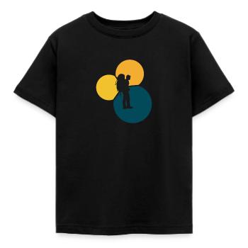 Backpacking Pilger Wandern - Kinder T-Shirt - Schwarz - Vorne - AI Model Kid Female (0cm)