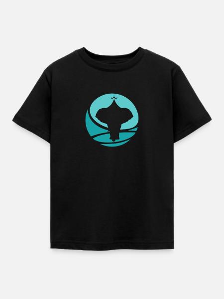 Elefanten Zirkuszelt Akrobatik - Kinder T-Shirt - Schwarz