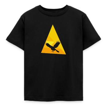 Oiseau, Oiseau, Volée D’oiseaux - T-shirt Enfant - noir - Devant - AI Model Kid Female (0cm)