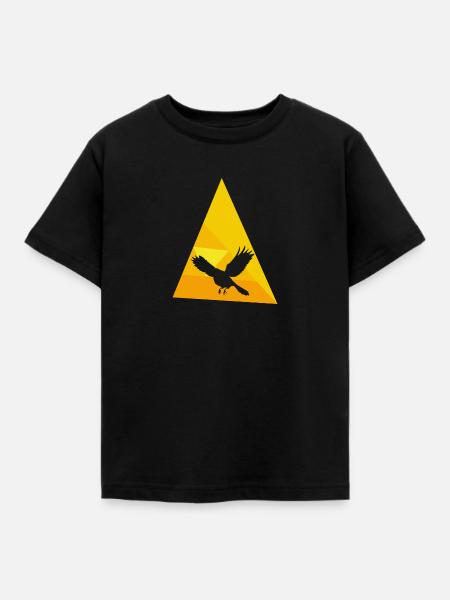Vogel Vogel Vogelschwarm - Kinder T-Shirt - Schwarz