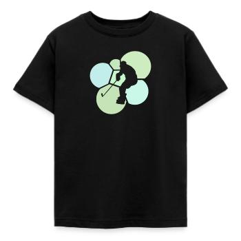 Icehockey Puck Hockey - Kinder T-Shirt - Schwarz - Vorne - AI Model Kid Female (0cm)