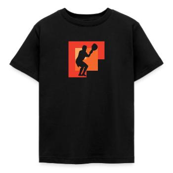 Lacrosse Crosse Stocksport Stock - Kinder T-Shirt - Schwarz - Vorne - AI Model Kid Female (0cm)