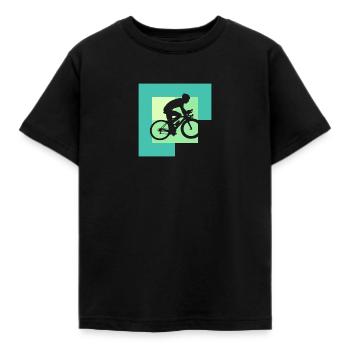 Radfoan Radfahren Cycling Radeln - Kinder T-Shirt - Schwarz - Vorne - AI Model Kid Female (0cm)