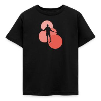 Hockey Field Hockey Hockey - Kids' T-Shirt - black - Front - AI Model Kid Female (0cm)