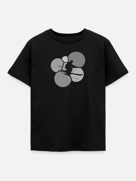 Ski Freeride Schifoan - Kinder T-Shirt - Schwarz