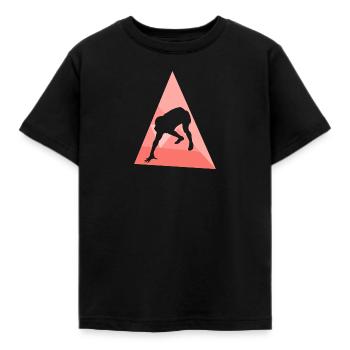 American Football Footballer Quarterback - Kinder T-Shirt - Schwarz - Vorne - AI Model Kid Female (0cm)