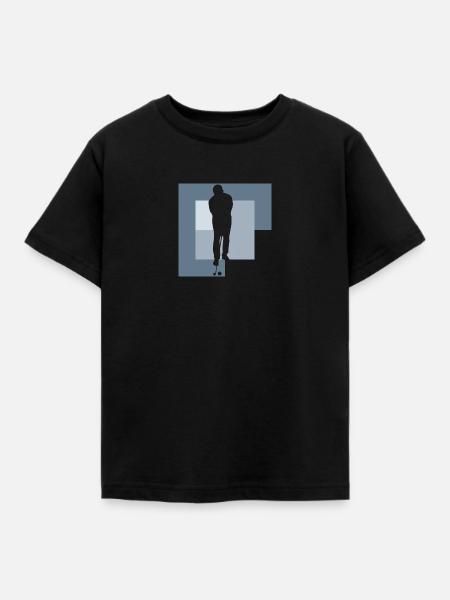 Golf Golfball Golfer Golfplatz - Kinder T-Shirt - Schwarz