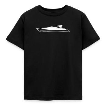 yacht - T-shirt Enfant - noir - Devant - AI Model Kid Female (0cm)
