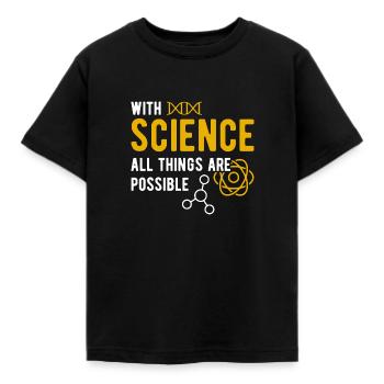 science - T-shirt Enfant - noir - Devant - AI Model Kid Female (0cm)