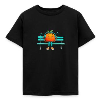 Tomato aime la musique - T-shirt Enfant - noir - Devant - AI Model Kid Female (0cm)