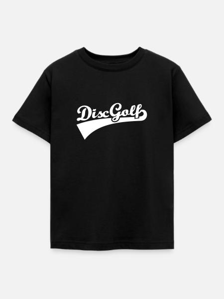 Disc golf - Kinder T-Shirt - Schwarz