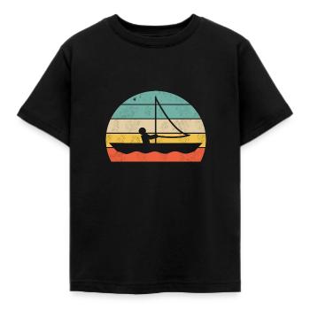Sail - Kids' T-Shirt - black - Front - AI Model Kid Female (0cm)