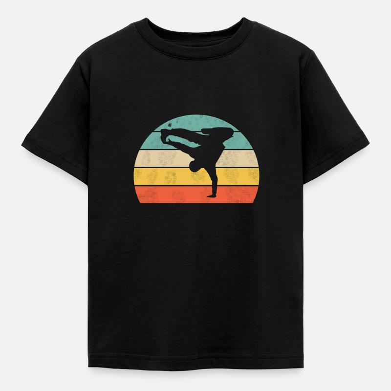 Breakdance - Kinder T-Shirt - Schwarz