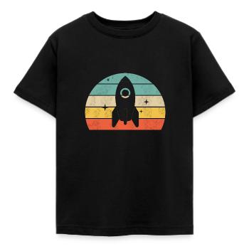 Fusée - T-shirt Enfant - noir - Devant - AI Model Kid Female (0cm)