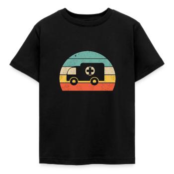 Service de sauvetage - T-shirt Enfant - noir - Devant - AI Model Kid Female (0cm)