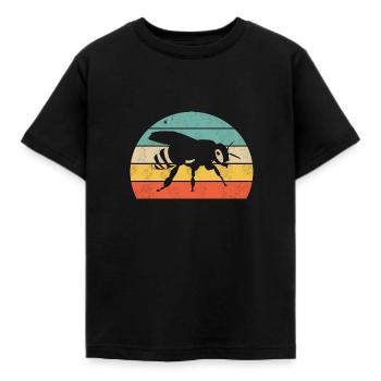 Biene - Kinder T-Shirt - Schwarz - Vorne - AI Model Kid Female (0cm)