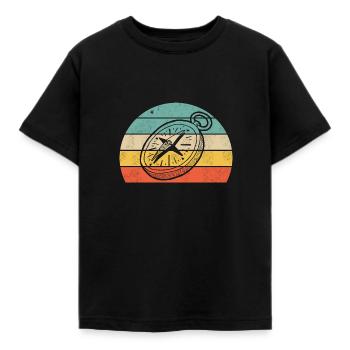 Outdoor - Kids' T-Shirt - black - Front - AI Model Kid Female (0cm)