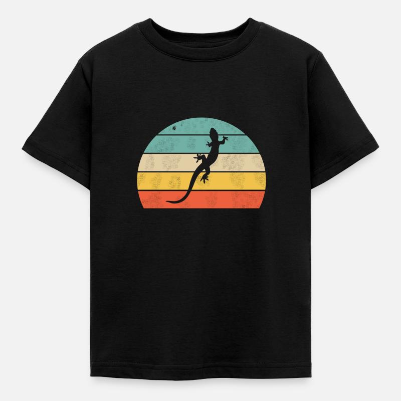 Gecko - Kids' T-Shirt - black