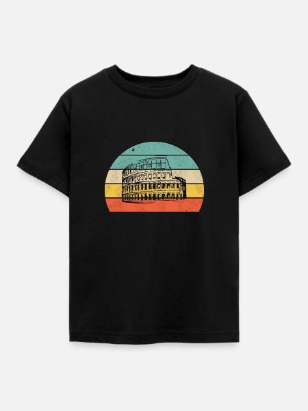 Kolosseum - Kinder T-Shirt - Schwarz