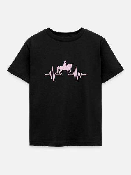 Reiten - Kinder T-Shirt - Schwarz