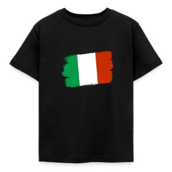 Drapeau italien vintage drapeau italien look usé - T-shirt Enfant - noir - Devant - AI Model Kid Female (0cm)