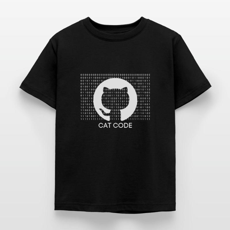 Code chat T-shirt Enfant