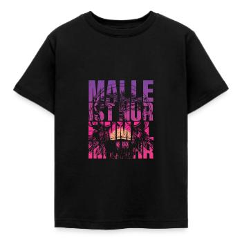Malle Ist Nur Einmal Im Jahr Mallorca Party - Kinder T-Shirt - Schwarz - Vorne - AI Model Kid Female (0cm)