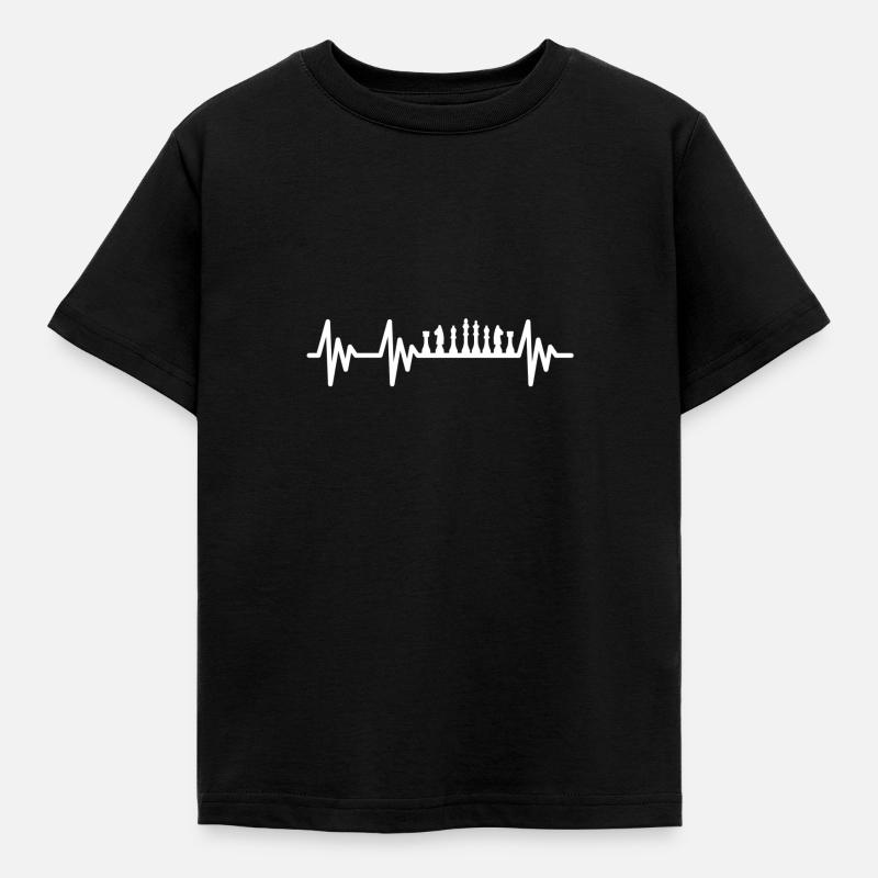 Échecs échecs de battement de coeur - T-shirt Enfant - noir