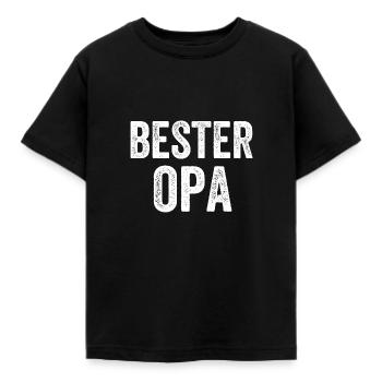 Bester Opa - Kinder T-Shirt - Schwarz - Vorne - AI Model Kid Female (0cm)