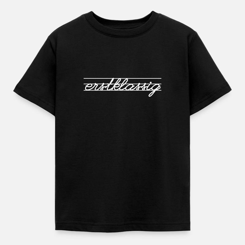 Erstklassig Schulanfänger Einschulung - Kinder T-Shirt - Schwarz