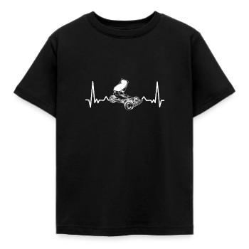 Stock Car Herzschlag - Kinder T-Shirt - Schwarz - Vorne - AI Model Kid Female (0cm)