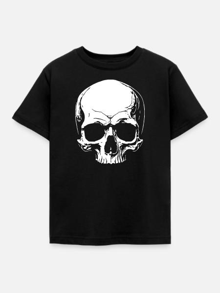 Totenkopf - Kinder T-Shirt - Schwarz