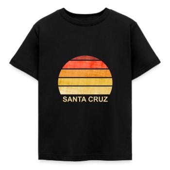 Santa Cruz Retro - Kids' T-Shirt - black - Front - AI Model Kid Female (0cm)