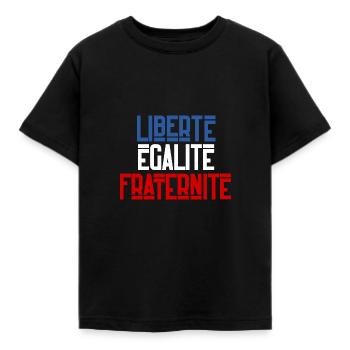Liberté égalité fraternité - T-shirt Enfant - noir - Devant - AI Model Kid Female (0cm)