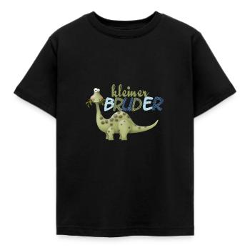 kleiner Bruder Dinosaurier - Kinder T-Shirt - Schwarz - Vorne - AI Model Kid Female (0cm)