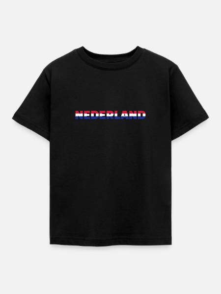 Niederlande - Kinder T-Shirt - Schwarz