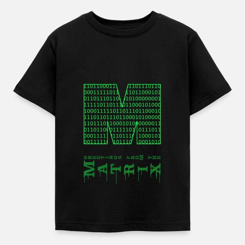 matrix m - Kinder T-Shirt - Schwarz